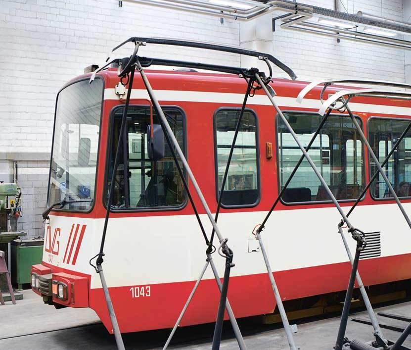 Ripe for retirement: many of DVG's trams are over 30 years old and a new fleet of vehicles is already on order. Two prototypes will be running by 2020 and delivery of the main fleet will commence in 2021.