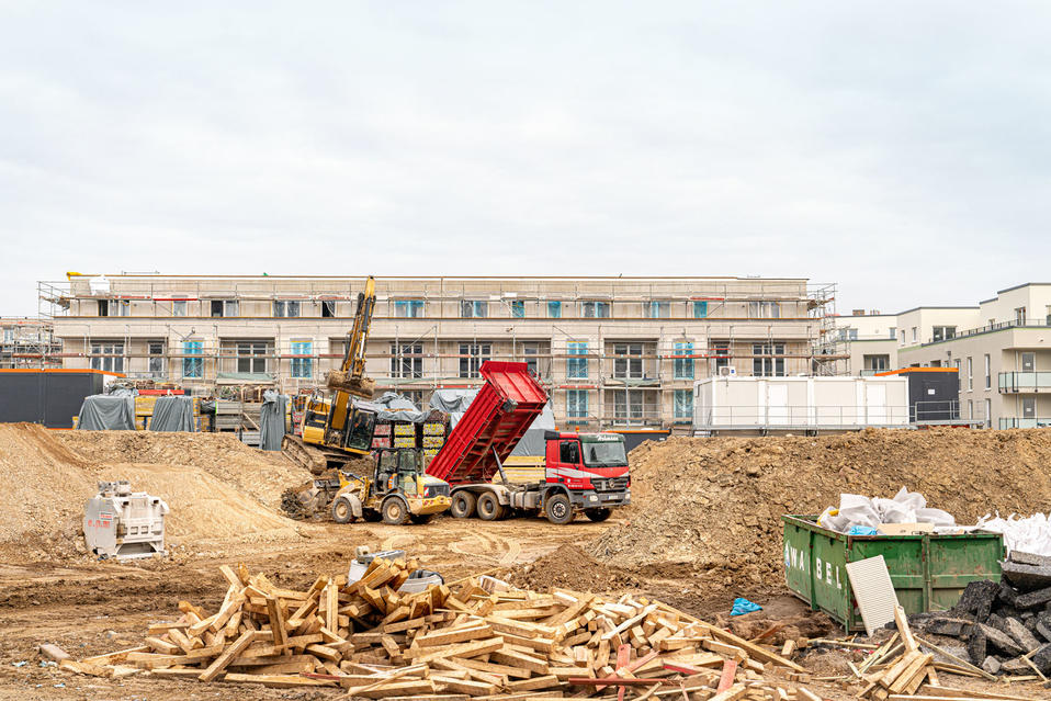 Am nördlichen Ende des Rings entstehen unter dem Projektnamen „Grünhoch2“ neue Wohnungen, Studierendenappartements und eine Kindertagesstätte.